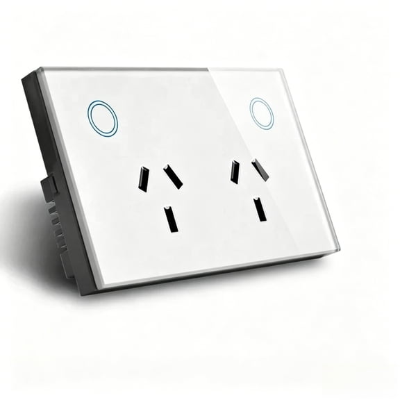 Melery Smart AU Wall Outlet Zigbee Power Monitoring Touch Sensor Switch Wireless Remote Works with Smart Assistants