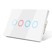 Melery Wifi Smart Life Tuya Light Wall Switch Interruptor Glass Touch Panel Wireless Voice Remote Control By Alexa Google Home