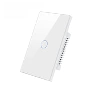 Zigbee Smart Wall Light Switch, Touch Glass Panel, Voice Control Compatible with Alexa & Google Home, Smart Home Light Controller