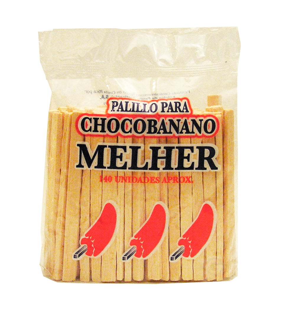 Melher 140-Piece Palitos Para Chocobanano Wooden Sticks, Pack of 1