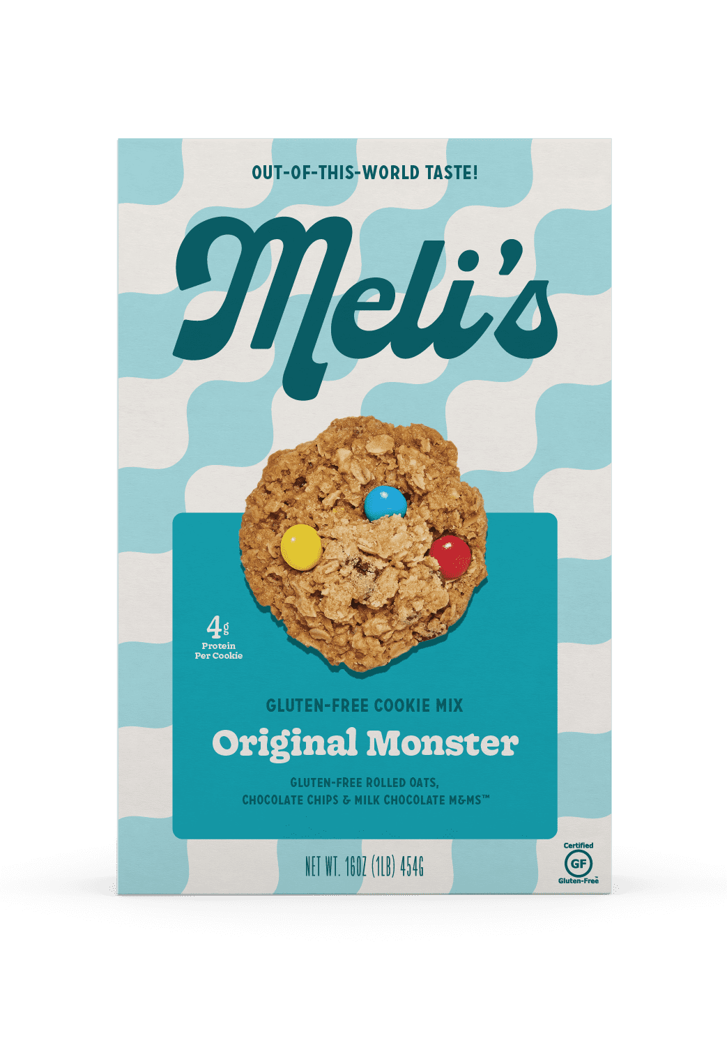 Meli's Monster Cookies, Original Flavor Cookie Mix, Certified Gluten-free (16oz Box)