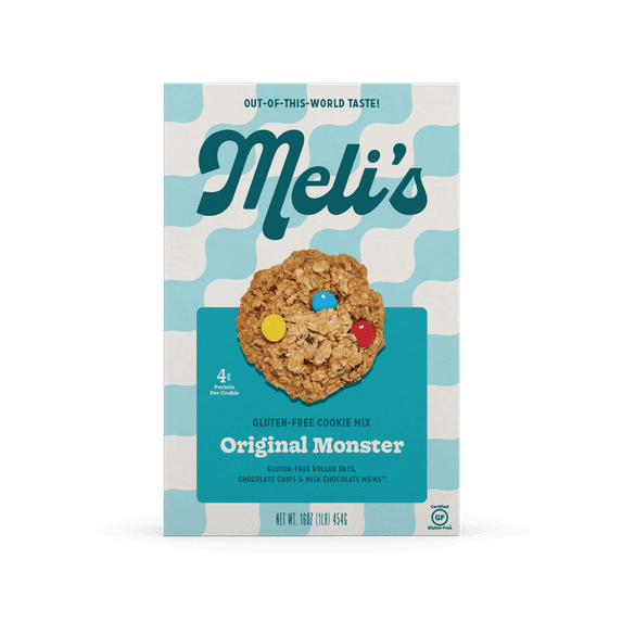 Meli's Monster Cookies, Original Flavor Cookie Mix, Certified Gluten-free (16oz Box)