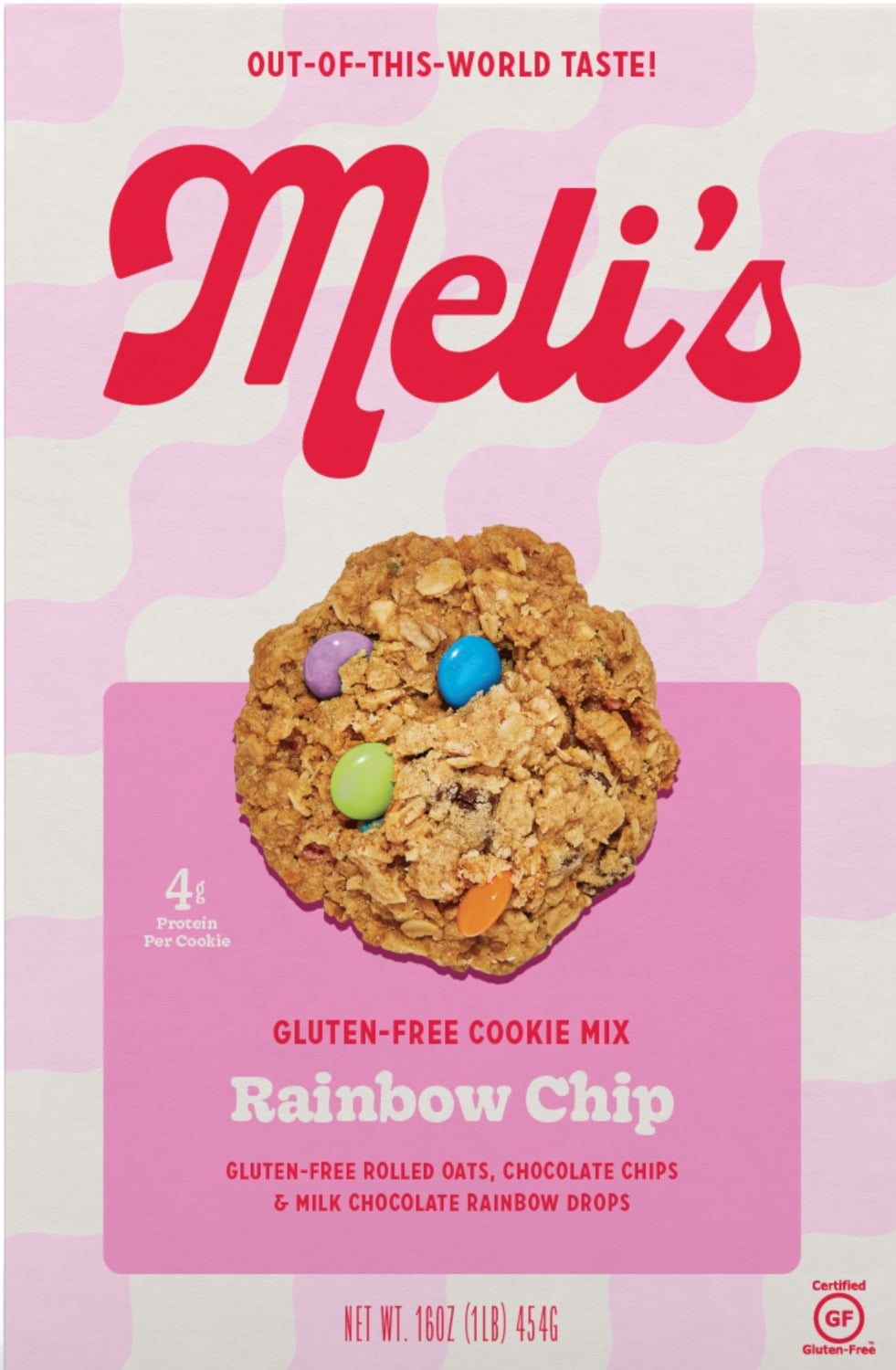 Meli's Monster Cookies - Rainbow Chip Mini Cookies - Case of 6 - 4.5 oz, Baked