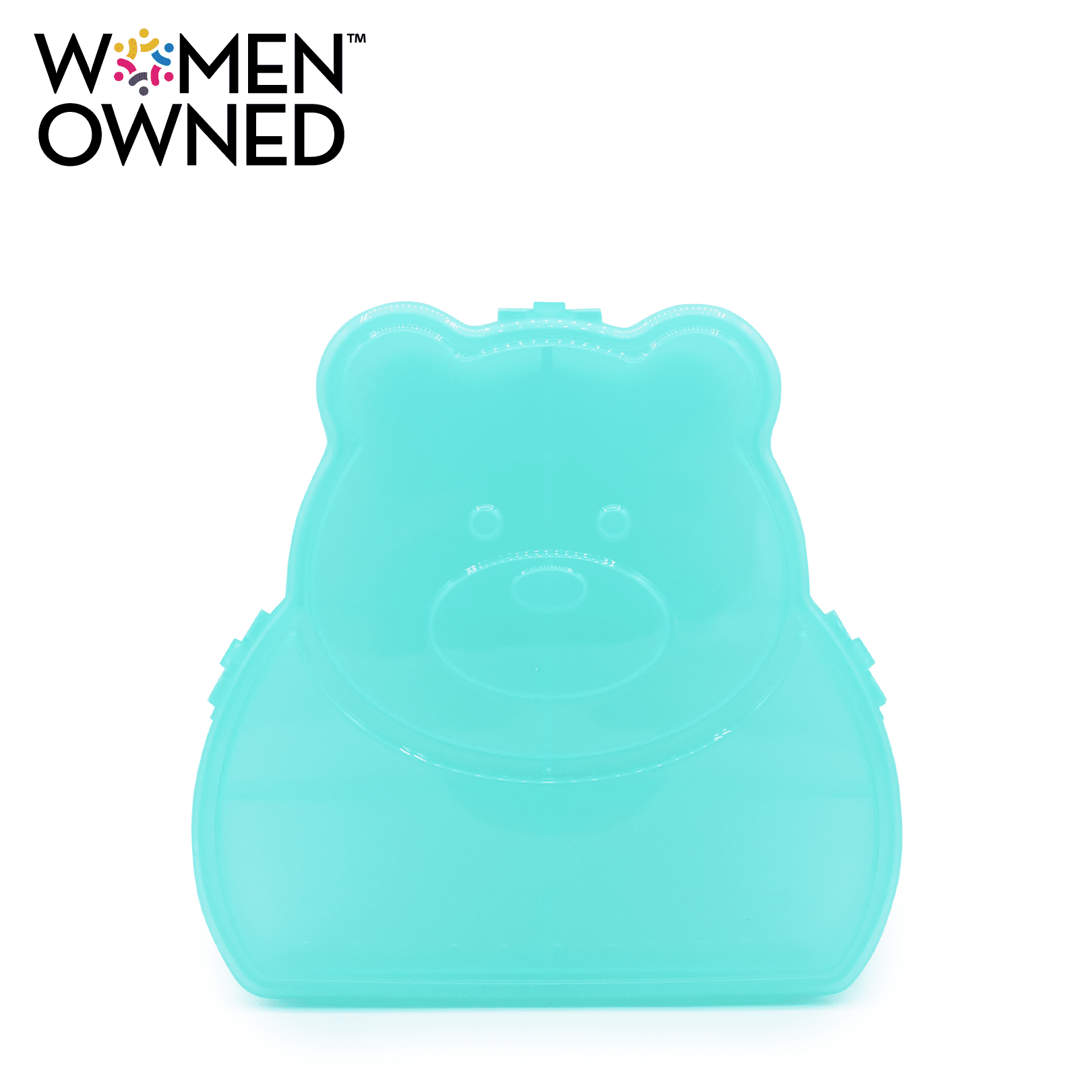 Melii Bear Snackle Snack Container, Spill-proof, BPA Free, Easy Grip, Toddler Snack Cup – Blue
