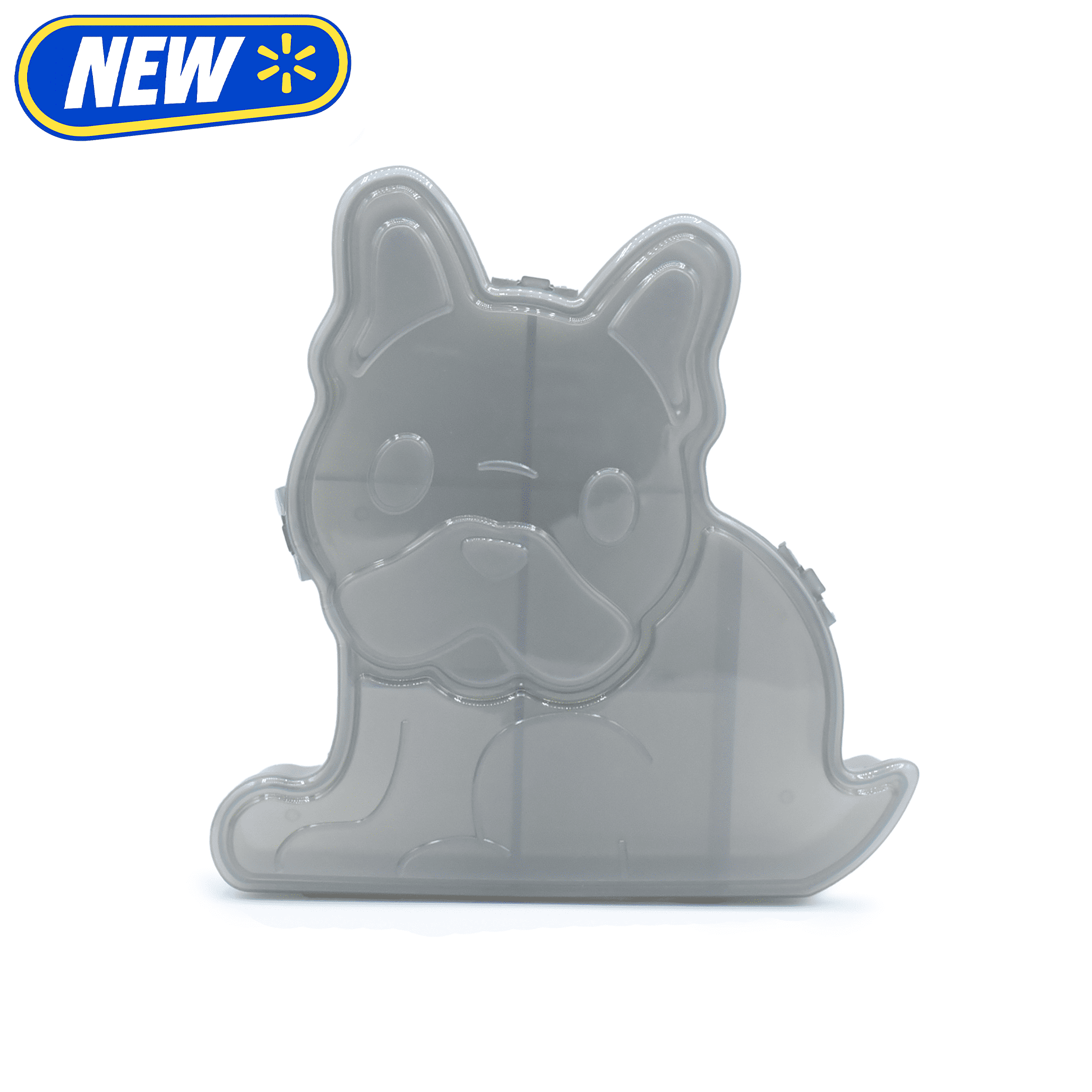 Melii Toddler Snack Cup, BPA-Free, Bulldog, Gray
