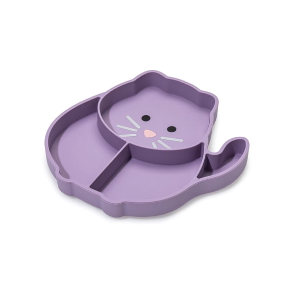 Melii Divided Silicone Suction Plate Cat