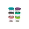 thumbnail image 1 of Melii Glass Baby Food Freezer Jars, Snack Container with Lids, BPA Free, Microwave & Dishwasher Safe (4oz - 6 Piece Set), 1 of 4