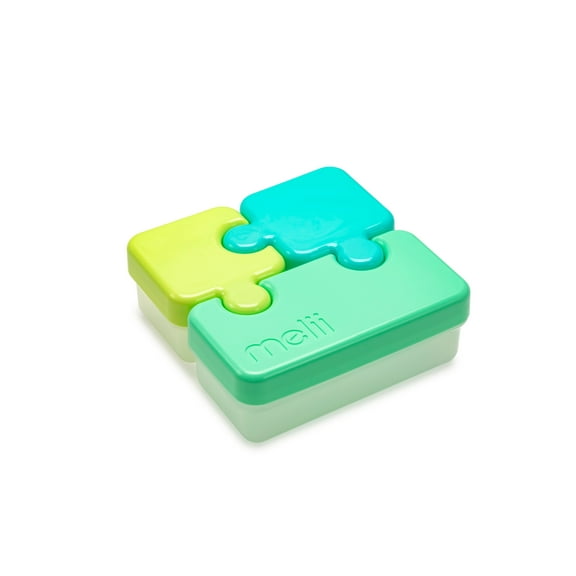 Melii Puzzle Bento Container - Lime, Blue, Green
