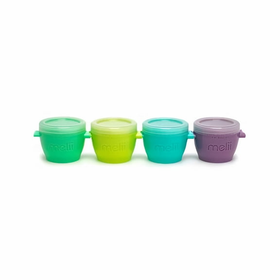 Melii Snap & Go Baby Food Storage Containers with Lids (Pack of 2)