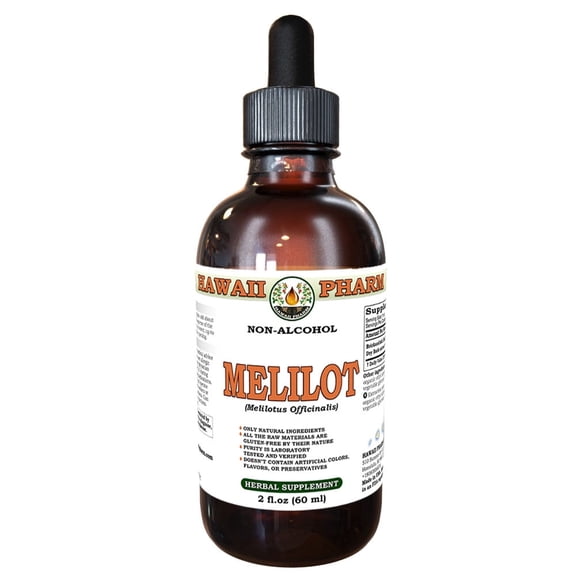 Melilot (Melilotus Officinalis) Dry Herb Liquid Extract Tincture. Expertly Extracted by Trusted HawaiiPharm Brand. Absolutely Natural. Proudly made in USA. Tincture 2 Fl.Oz