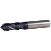 Melin Tool 1/4" Diam, 3/4" LOC, 4 Flute, 90  Point Angle, Solid Carbide Drill Mill AlTiN Finish, 2-1/2" OAL, 1/4" Shank Diam