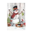 thumbnail image 1 of Melinda Hipsher 'Gardening Snowman With Birds' Canvas Art, 1 of 3