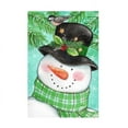 thumbnail image 1 of Melinda Hipsher 'Green Snowman With Bird' Canvas Art, 1 of 3