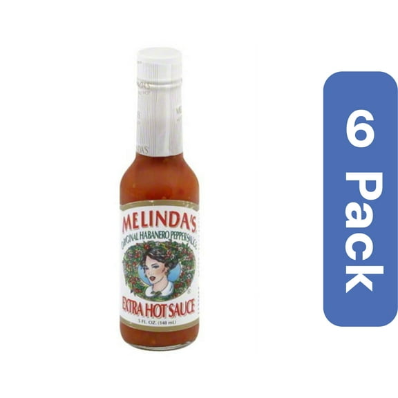Melinda's Extra Hot Pepper Sauce, 5 oz (Pack of 6)