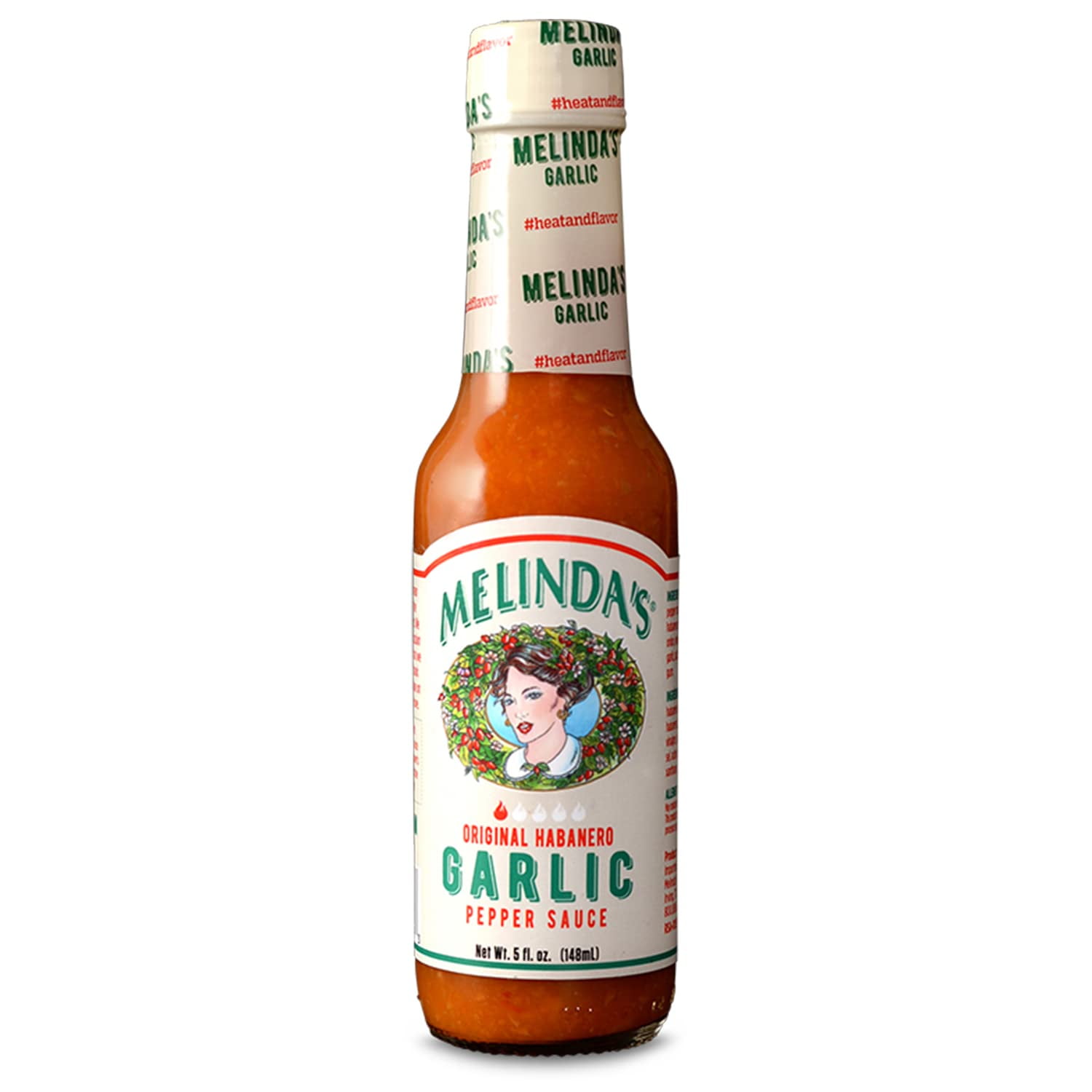 Melindas Garlic Habanero Hot Sauce, 5 Oz