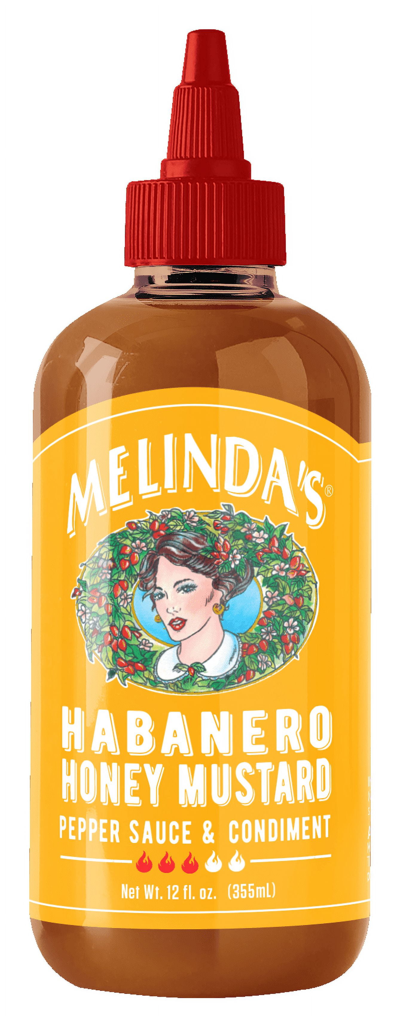 Melinda's Habanero Honey Mustard, Pepper Sauce and Condiment, 12 oz