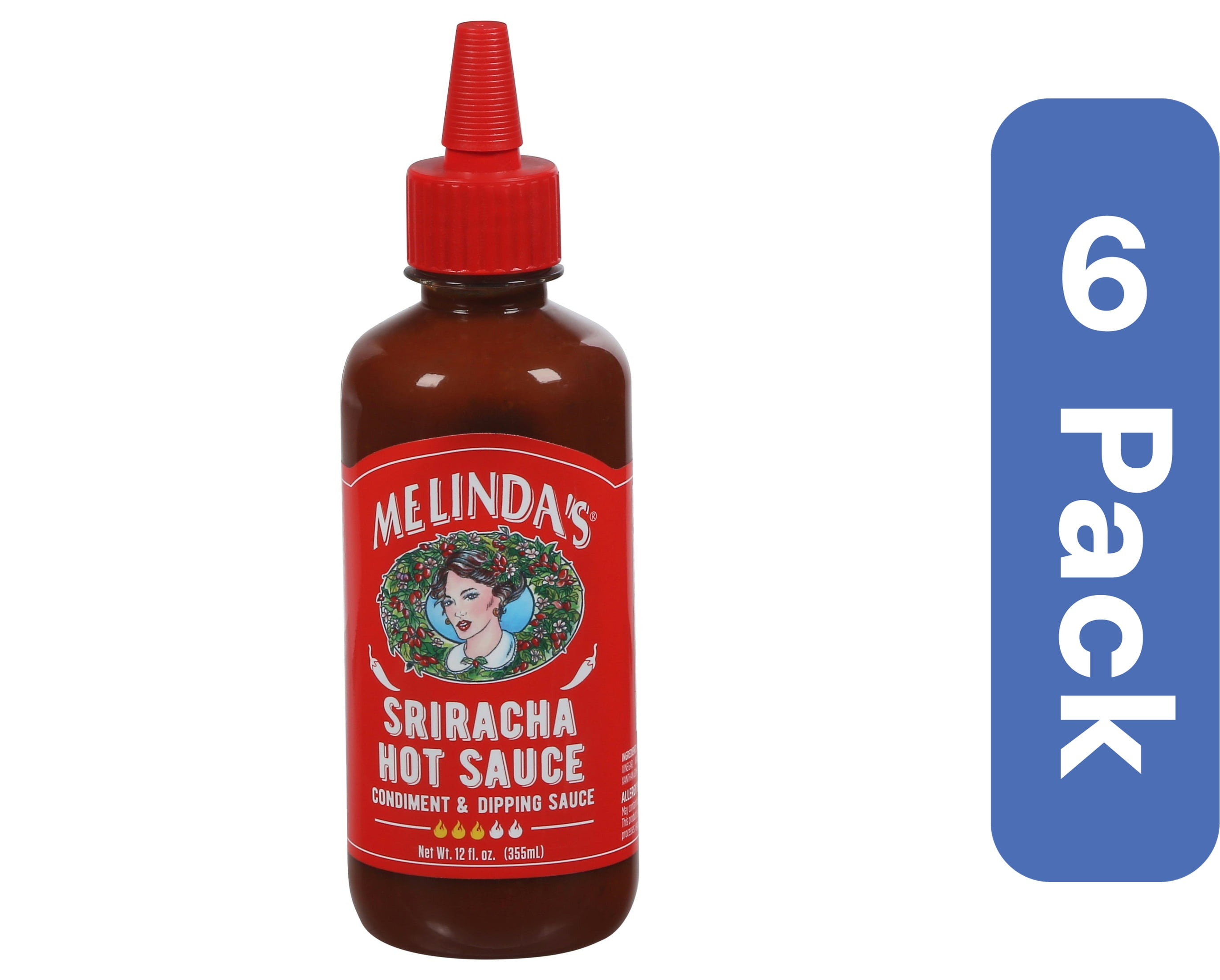 Melinda's Hot Asian Sriracha Sauce 12 oz (Pack Of 6)