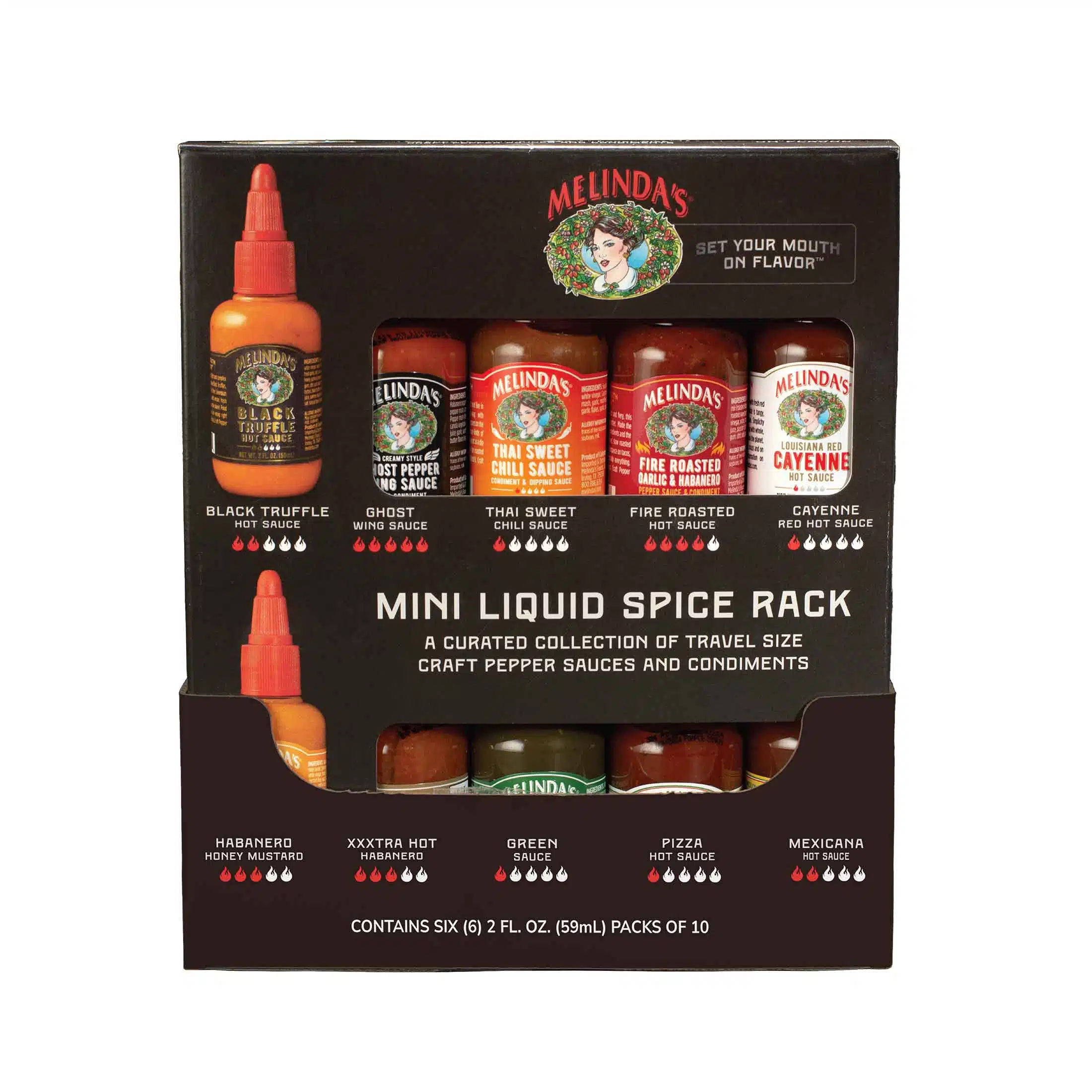 Melinda s Mini Liquid Spice Rack 10 pack Walmart