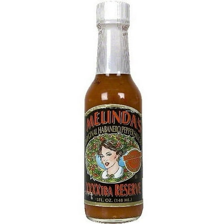 Melinda's Original Habanero XXXXtra Reserve Hot Pepper Sauce, 5 oz (Pack of 12)