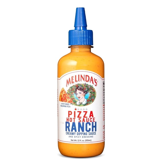 Melindas - Pizza Hot Sauce with Ranch Flavor - 12 Fl, Case of 6
