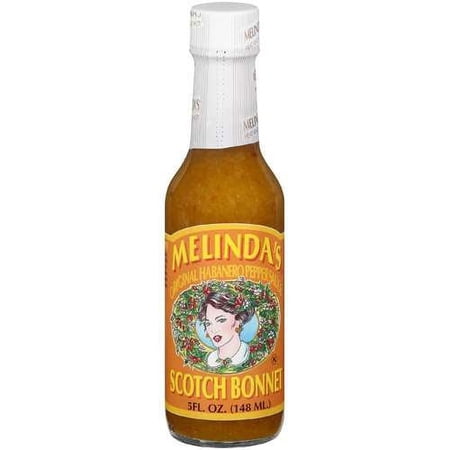 Melindas Scotch Bonnet Hot Sauce - Gourmet Scotch Bonnet Pepper Sauce - Made with Scotch Bonnet Peppers, Carrots, Papaya & Lime Juice - Keto, Kosher, Vegan, Gluten Free Hot Sauce - 5oz, 1 Pack