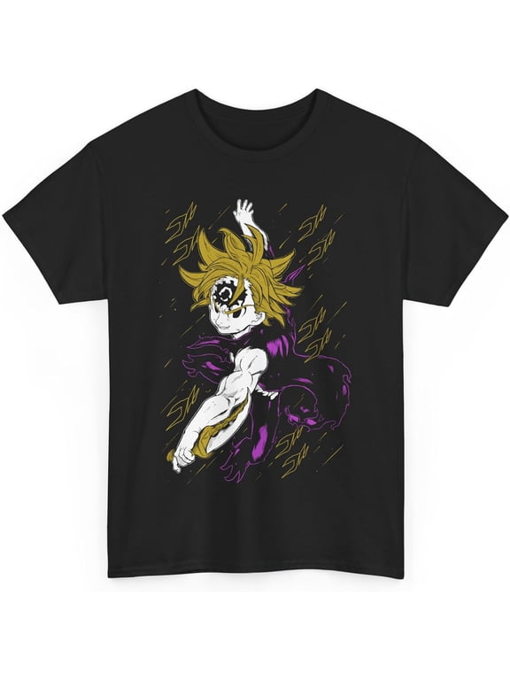 Meliodas Shirt Anime Dragon Manga Graphic Deadly Sins of Wrath Streetwear Aesthetic Unisex T-Shirt
