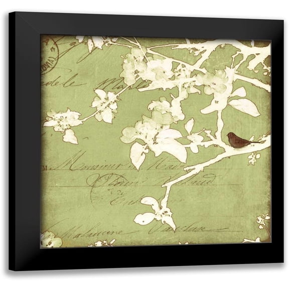 Melious, Amy 12x12 Black Modern Framed Museum Art Print Titled - Song Birds I