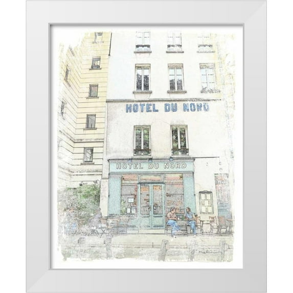 Melious, Amy 12x14 White Modern Wood Framed Museum Art Print Titled - French Illustration II