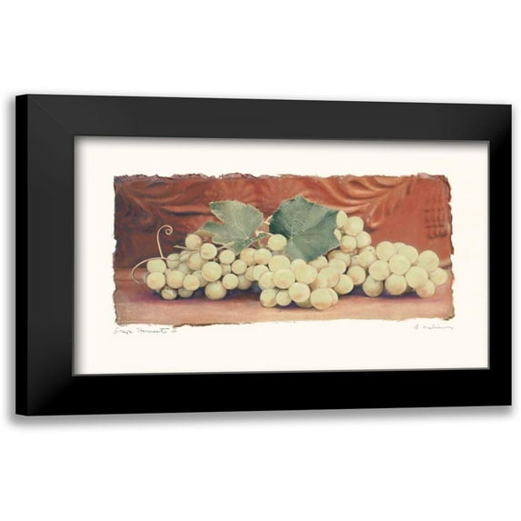 Melious, Amy 14x10 Black Modern Framed Museum Art Print Titled - Grape Harvest II