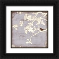 thumbnail image 1 of Melious, Amy 15x15 Black Ornate Wood Framed with Double Matting Museum Art Print Titled - Song Birds VIII, 1 of 4