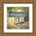 thumbnail image 1 of Melious, Amy 26x26 Gold Ornate Wood Framed with Double Matting Museum Art Print Titled - Wisdom, 1 of 4