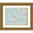 thumbnail image 1 of Melious, Amy 32x25 Gold Ornate Wood Framed with Double Matting Museum Art Print Titled - Blossoms and Butterflies II, 1 of 4