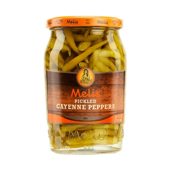 Melis Cayenne Peppers, 24 oz Glass Jar, 1 Count