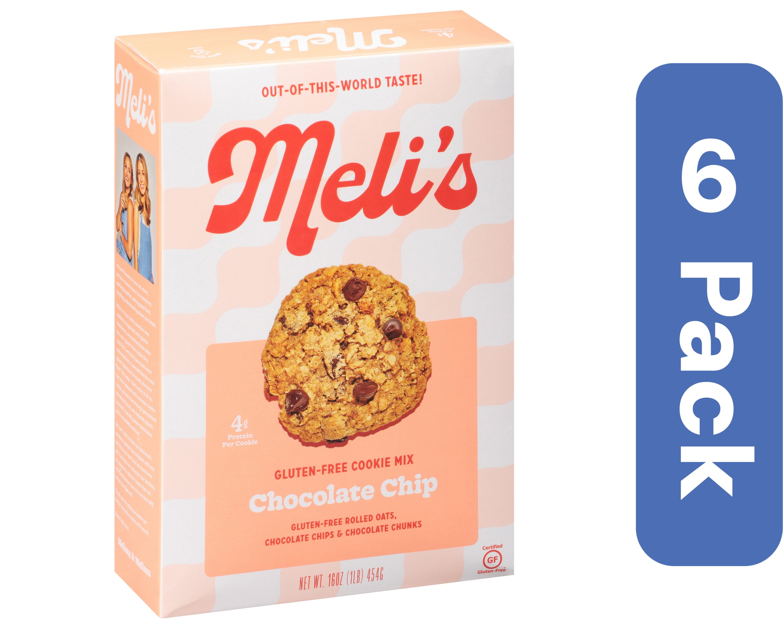 Melis Cookies Gluten Free Chocolate Cookie Mix 16 oz (Pack Of 6)