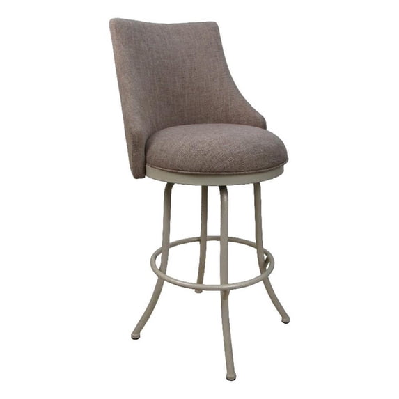 Melisima Extra Tall 34" Metal Bar Stool - Basin Beige - Beige