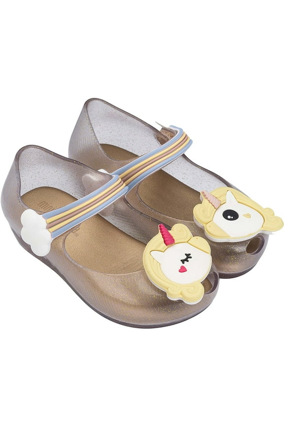 32384-53294: Mini Ultragirl Unicorn Clear Tinted Toddler Mary Jane Flats