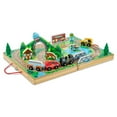 thumbnail interactive-video image 1 of Melissa & Doug 17-Piece Wooden Take-Along Tabletop Railroad and Trains, for Kids and Toddlers 3+, 1 of 11