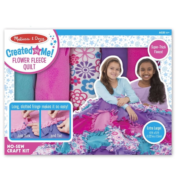 Melissa & Doug - 18561 | Created by Me Flower Fleece Quilt
