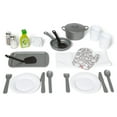 Melissa & Doug 22Piece Play Kitchen Accessories Set Utensils, Pot