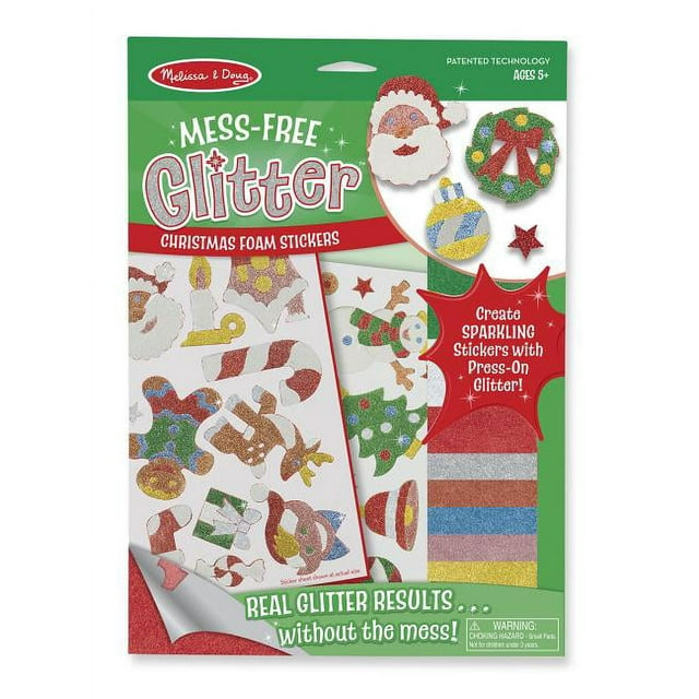 Melissa & Doug 30002 Mess Free Glitter - Christmas Stickers
