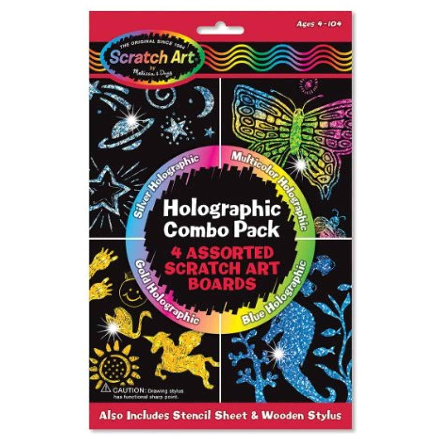 Holographic Scratch Art Combo Pack Holographic Scratch Art Combo Pack
