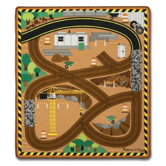 Melissa & Doug - 9407 | Construction Truck Rug