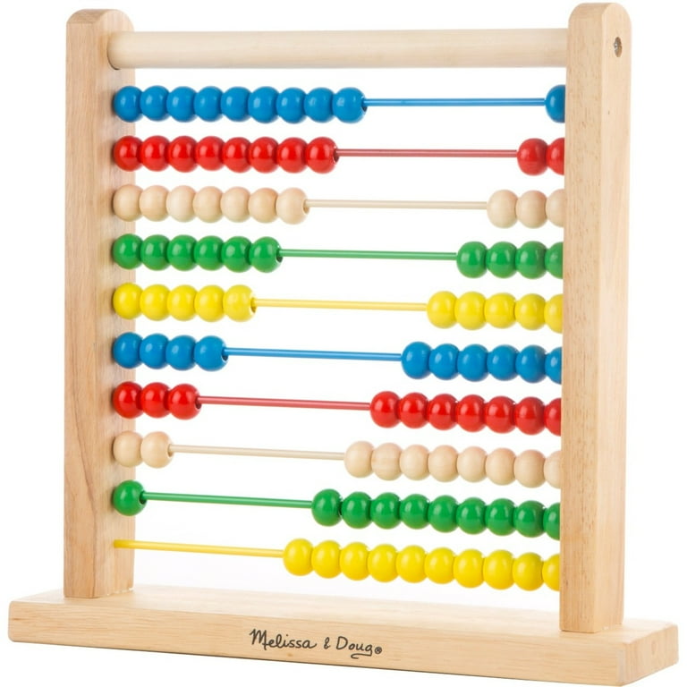 Melissa & Doug Abacus - Classic Wooden Educational Counting Toy With 100  Beads