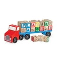 thumbnail image 1 of Melissa & Doug Alphabet Blocks Wooden Truck Educational Toy, 1 of 10