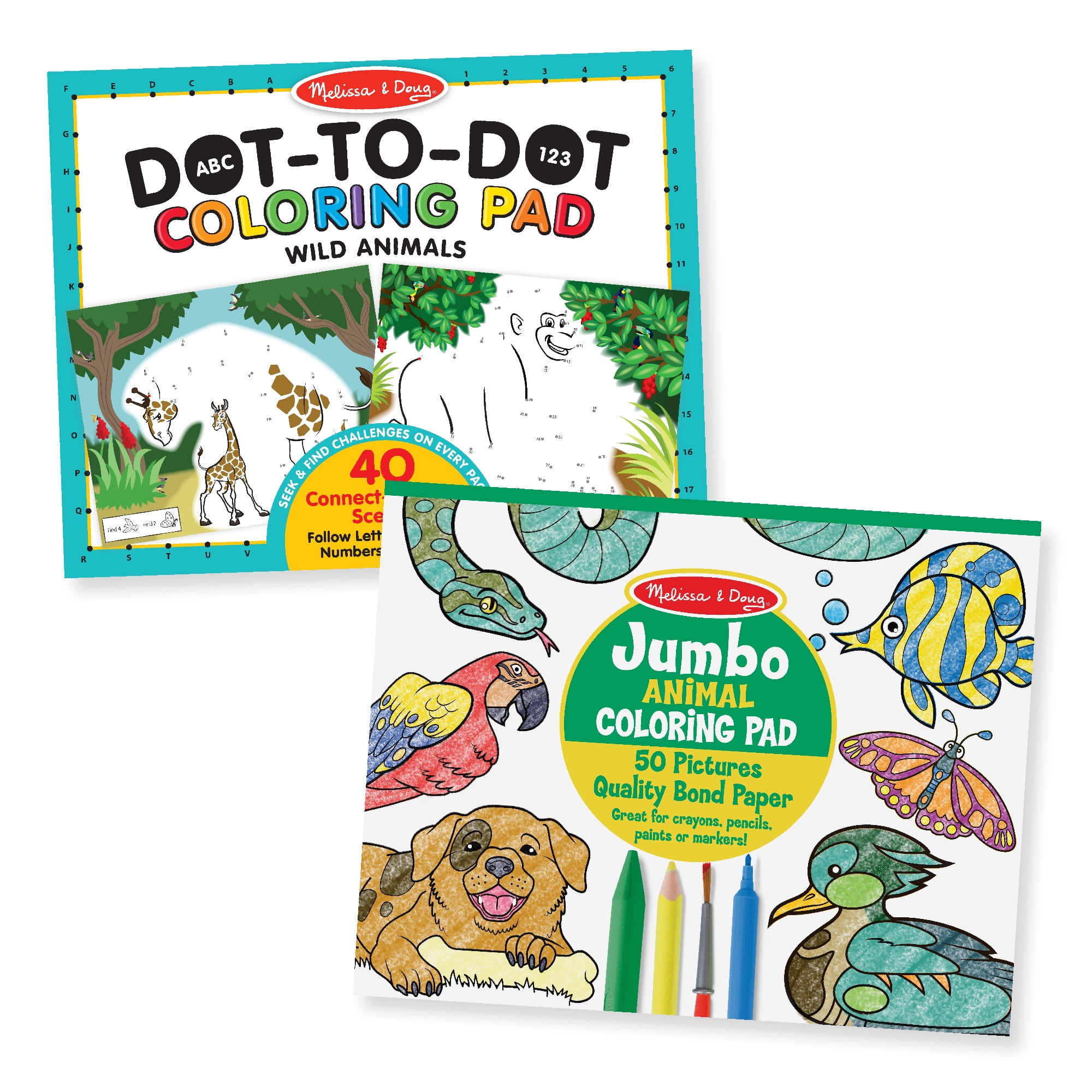 Melissa & Doug Animal Jumbo Coloring Pad