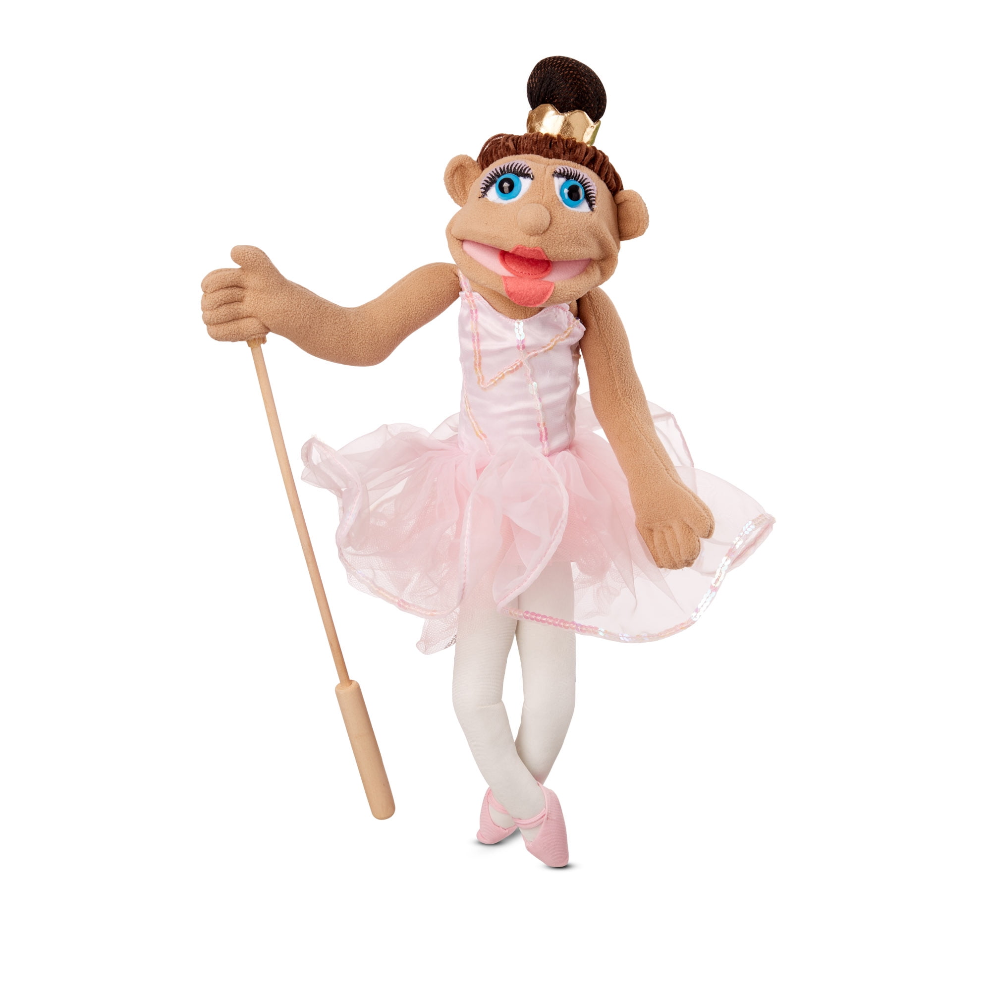 Wooden marionette in ballerina tutu