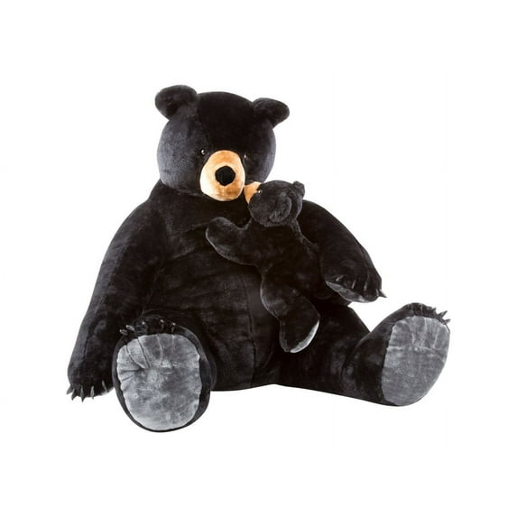 Melissa & Doug - Black Bear and Cub Jumbo Stuffed Animal