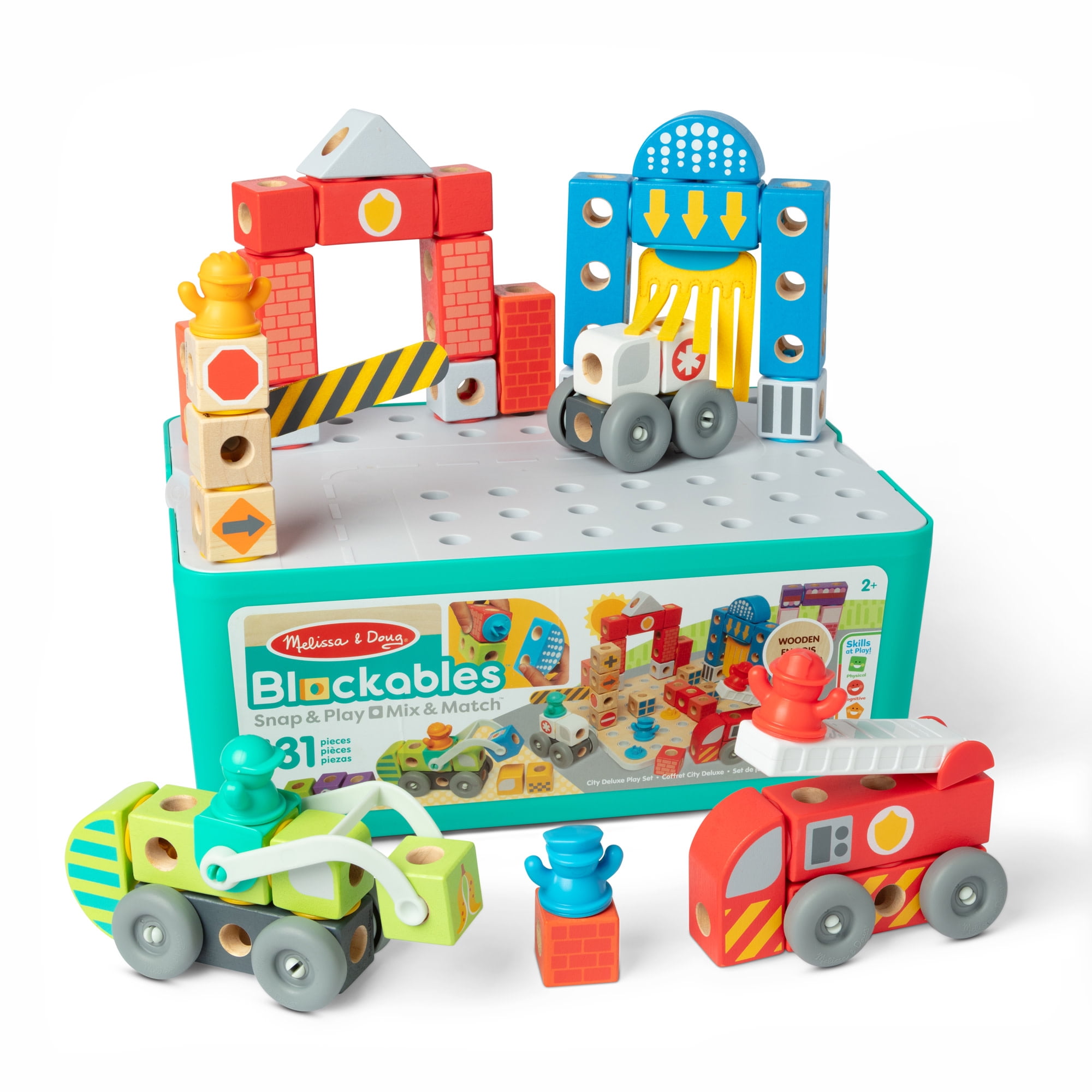Melissa & Doug Set Costruzioni In Legno 48 Pezzi Con Cacciavite - Gioco Educativo Per Bambini 4-6 Anni