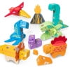 Melissa & Doug Blockables™ Dinosaur Snap And Play, Mix And Match Connectable Wooden Building Blocks Play Set Toy for Preschool Boys And Girls (69 Pcs)