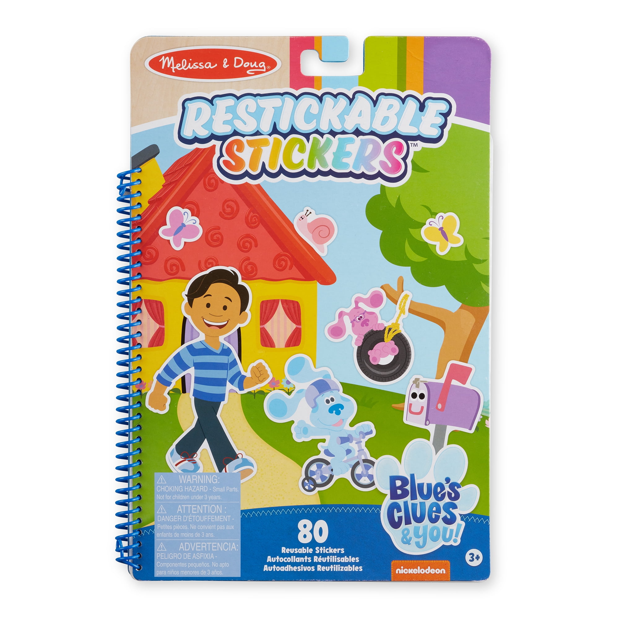 Blue's Clues Potty Training Stickers Bundle - Over 295 Blue's Clues Reward Stickers for Toddlers Plus Beach Kids Door Hanger | Blue's Clues Stickers